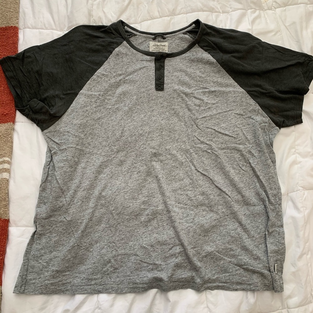 Lucky Brand Men’s Raglan Henley T-Shirt